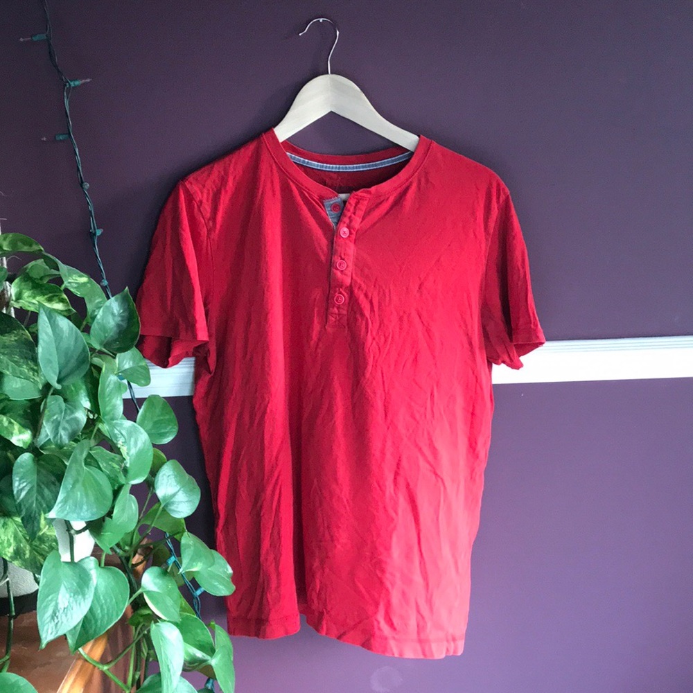 Short sleeve henley